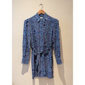 Equipment Women's Rosalee Floral Silk Shirt Dress In Riverside Multi - Size XS